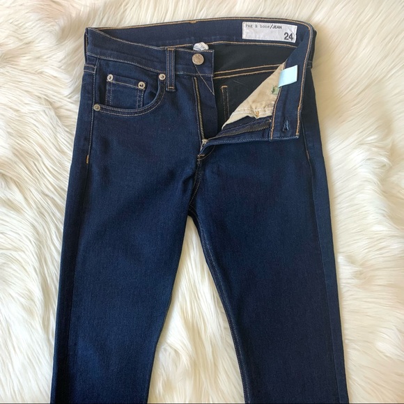RAG & BONE Mid Rise Crop Flare Jeans in RIVINGTON WASH SIZE 24 - Picture 10 of 14